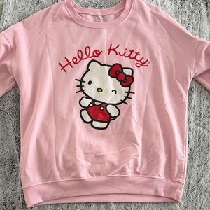 Hello Kitty Pink Sweatshirt with Red Graphic